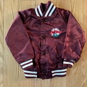 Vintage Chalk Line Philadelphia Phillies Satin Red Jacket MLB Baby 18-24 Months?